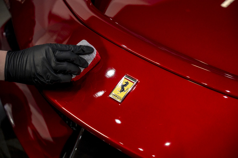 Ferrari Car Polish & Detailing Services in Dubai